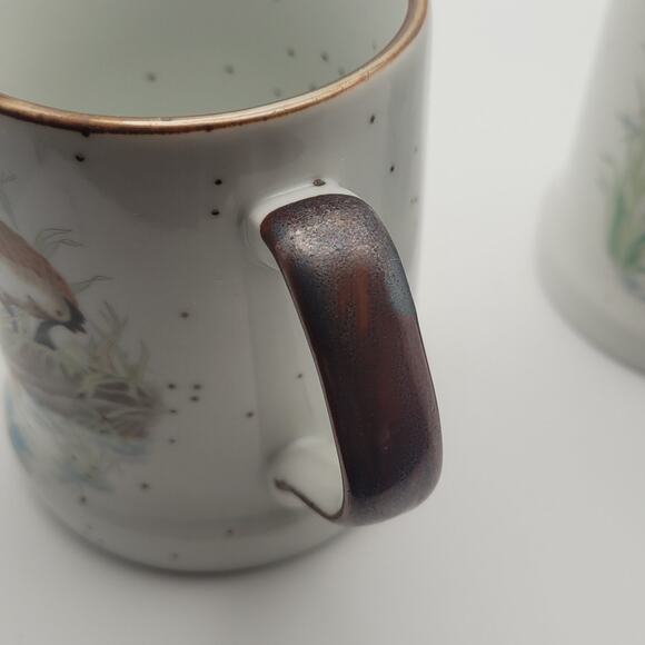 Vintage Duck Coffee Mug Pair Made in Japan Ceramic Mallard Waterfowl Cabin Decor - Picture 10 of 12